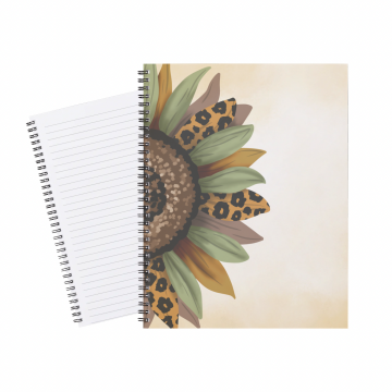Notebook Leopard Sunflower