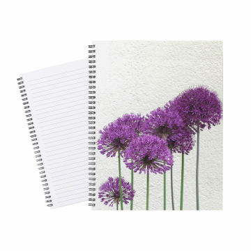 Notebook Purple Flower Standing
